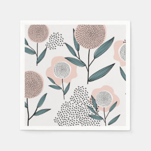 Serviette En Papier Un rose