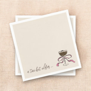Serviette En Papier Un Tini Un Peu Plus Ancien Espresso Martini