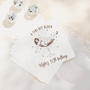 Serviette En Papier Un Tini Un Peu Plus Anniversaire