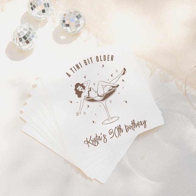 Serviette En Papier Un Tini Un Peu Plus Anniversaire (Créateur téléchargé)