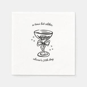 Serviette En Papier Un Tini Un Peu Plus Anniversaire