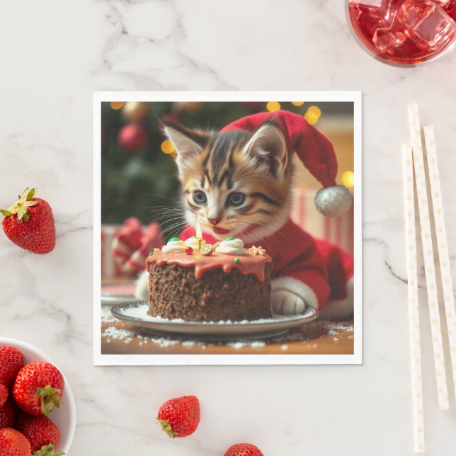 Serviette En Papier Un voeu de Noël Puré (En situation)