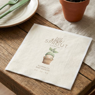 Serviette En Papier Une Baby-Shower pour un Petit Germe