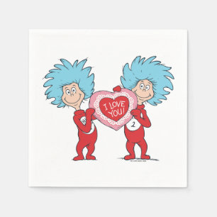Serviette En Papier Une Chose Deux Je T'Aime