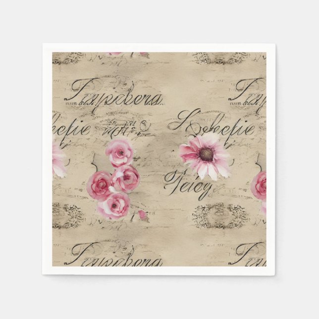 Serviette En Papier Une Ephemera Design Series 20 (Devant)