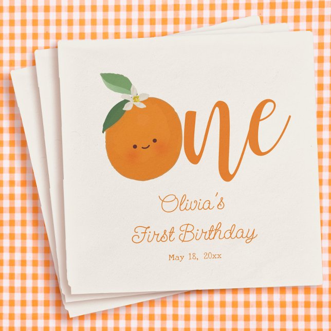 Serviette En Papier Une fête d'anniversaire de Little Cutie (Créateur téléchargé)