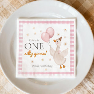Serviette En Papier Une Fête de Printemps d'Anniversaire de Premier Âg