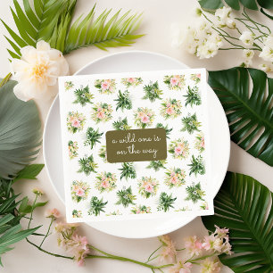 Serviette En Papier Une fête déjantée pour un bébé Jungle Baby Shower