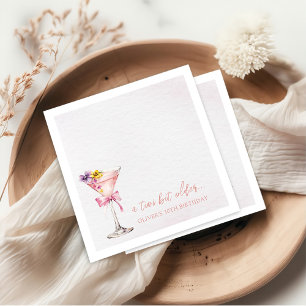 Serviette En Papier Une Martini Un Peu Plus Âgée Fête D'anniversaire 3