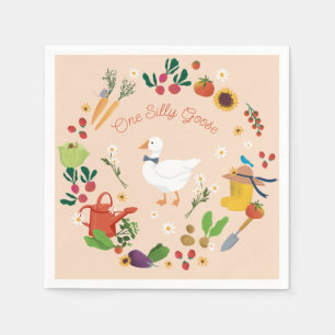 Serviette En Papier Une Orangerie d'oie sotte - Jardin d'élevage