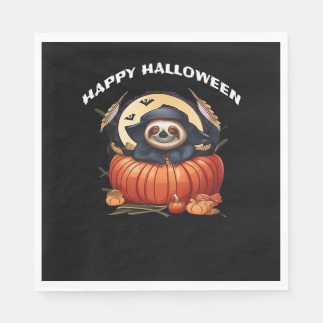 Serviette En Papier Une paresse amusante célébrant Halloween Essential (Devant)