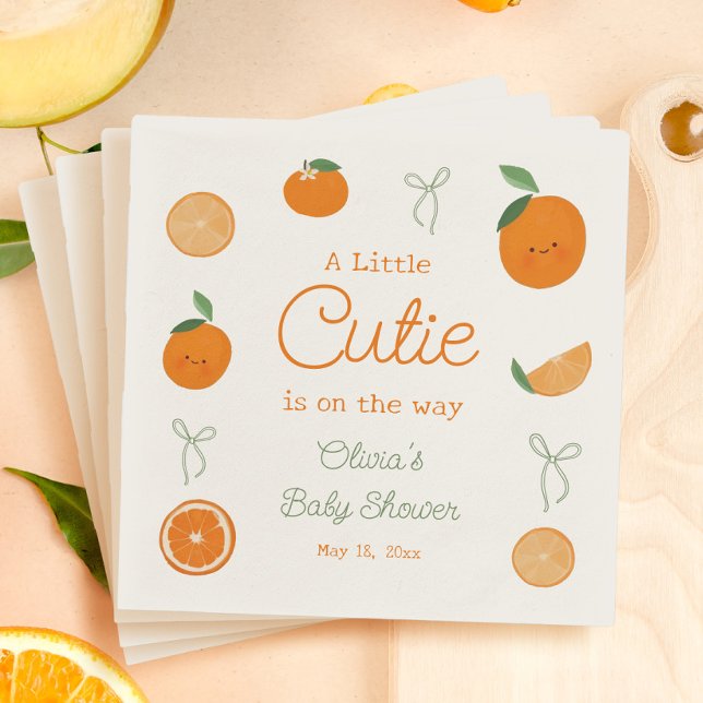 Serviette En Papier Une petite croûte est en chemin Baby shower (Créateur téléchargé)