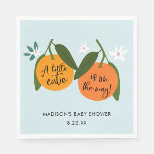 Serviette En Papier Une petite croûte est sur le chemin Orange Napkins