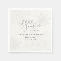 Une petite fête de baby shower à flocon de neige