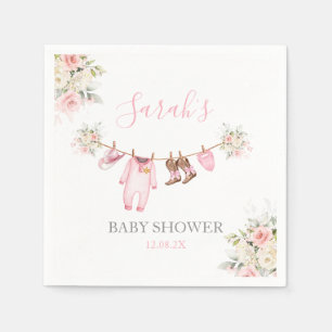 Serviette En Papier Une petite fille de Baby Shower Cowgirl
