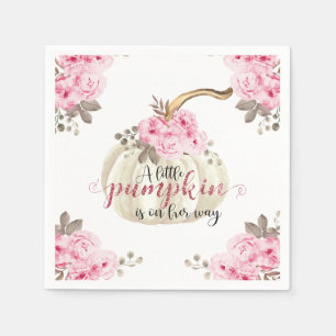Serviette En Papier Une Petite Parties scintillant Florale rose Citrou