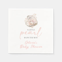 Une petite perle est en route Baby Shower côtier