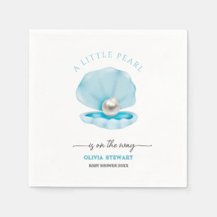 Serviette En Papier Une petite perle se trouve sur le Baby shower Way