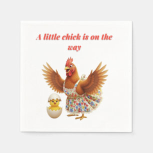 Serviette En Papier Une petite poussin adorable est en route Baby show