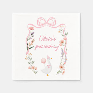 Serviette En Papier Une serviette ridicule de fête d'anniversaire d'oi