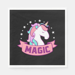 SERVIETTE EN PAPIER UNICORN MAGIC