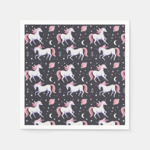 Serviette En Papier Unicornes serviettes