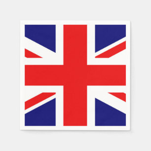 SERVIETTE EN PAPIER UNION JACK - LE DRAPEAU BRITANNIQUE     