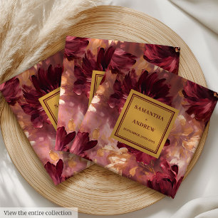 Serviette En Papier Unique Mariage d'or de Bourgogne serviettes person
