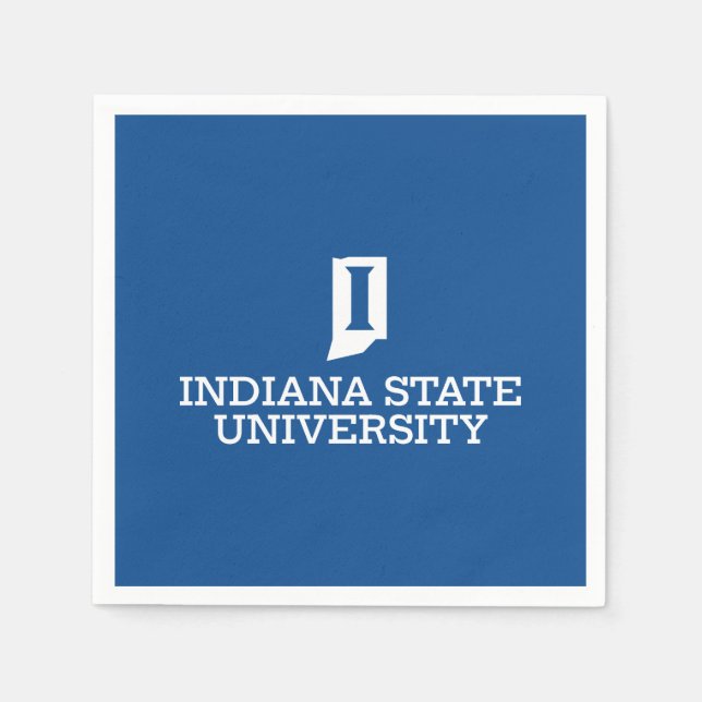 Serviette En Papier Université d'État de l'Indiana (Devant)