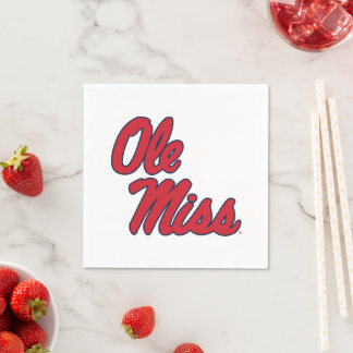 Serviette En Papier Université du Mississippi | Ole Miss Script