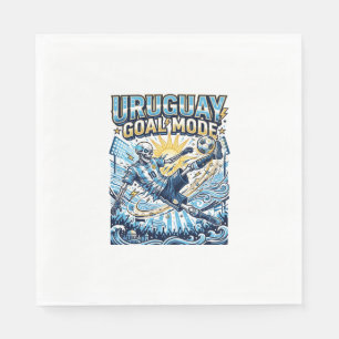 Serviette En Papier Uruguay Mode Goal Skeleton Nations Striker Dynamiq