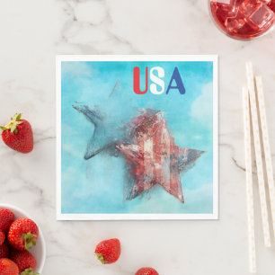 Serviette en papier USA