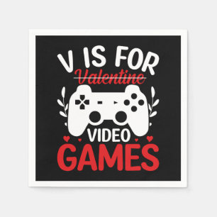 Serviette En Papier V est pour Jeux Vidéos avec Valentine Crossing Out