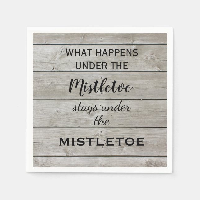 Serviette En Papier Vacances au Gui (Devant)