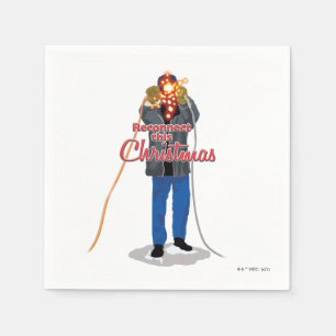 Serviette En Papier Vacances de Noël   Reconnectez ce Noël