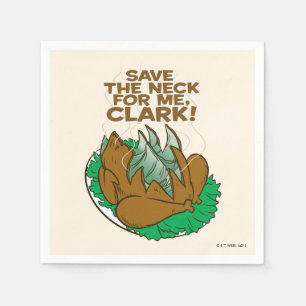 Serviette En Papier Vacances de Noël   Sauvez le cou pour moi, Clark 