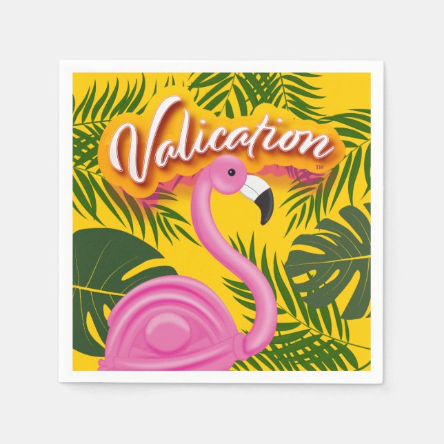 Serviette En Papier Vacances de validation Pinky (Devant)