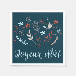 Serviette En Papier Vacances naturelles de Noël de Noël