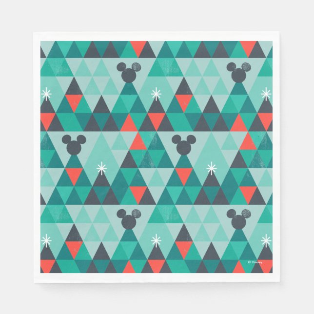 Serviette En Papier Vacances Pour Tous| Motif de Noël rétro (Devant)