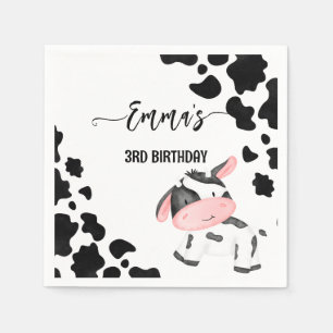 Serviette En Papier Vache de fête vache vache motif personnalisé