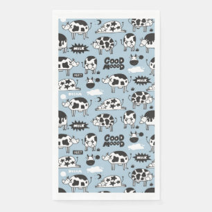 Serviette En Papier Vache et lait