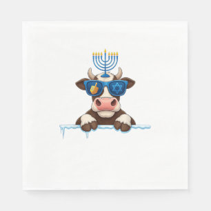 Serviette En Papier Vache Menorah Dreidel Juif Hanoukka Femmes Mens Ki