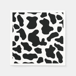 Serviette En Papier Vache mignonne cacher l'anniversaire