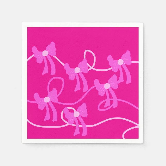 Serviette En Papier Vaches dessinées à la main Aimants rose jaune (Devant)