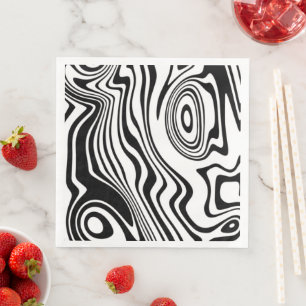 Serviette En Papier Vagues Abstraites Motif serviettes - Choisir les c
