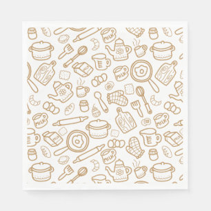 Serviette En Papier Vaisselle Blanc Brown