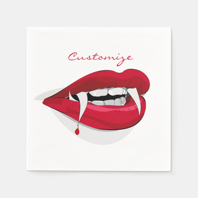 Serviette En Papier Vampire Smile Thunder_Cove (Devant)