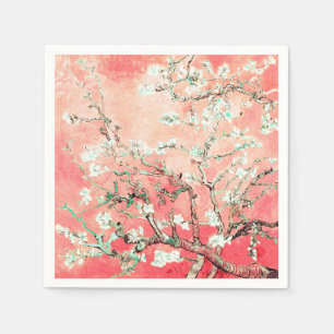 Serviette En Papier Van Gogh Almond Blossoms Peach