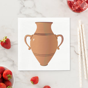 Serviette En Papier Vase d'argile