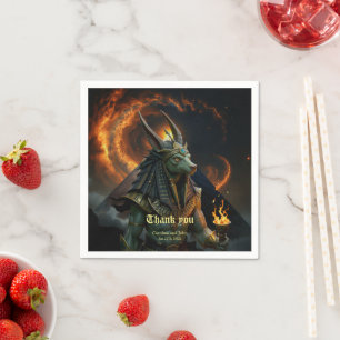 Serviette En Papier Veilleur de l'Au-delà – Anubis.  